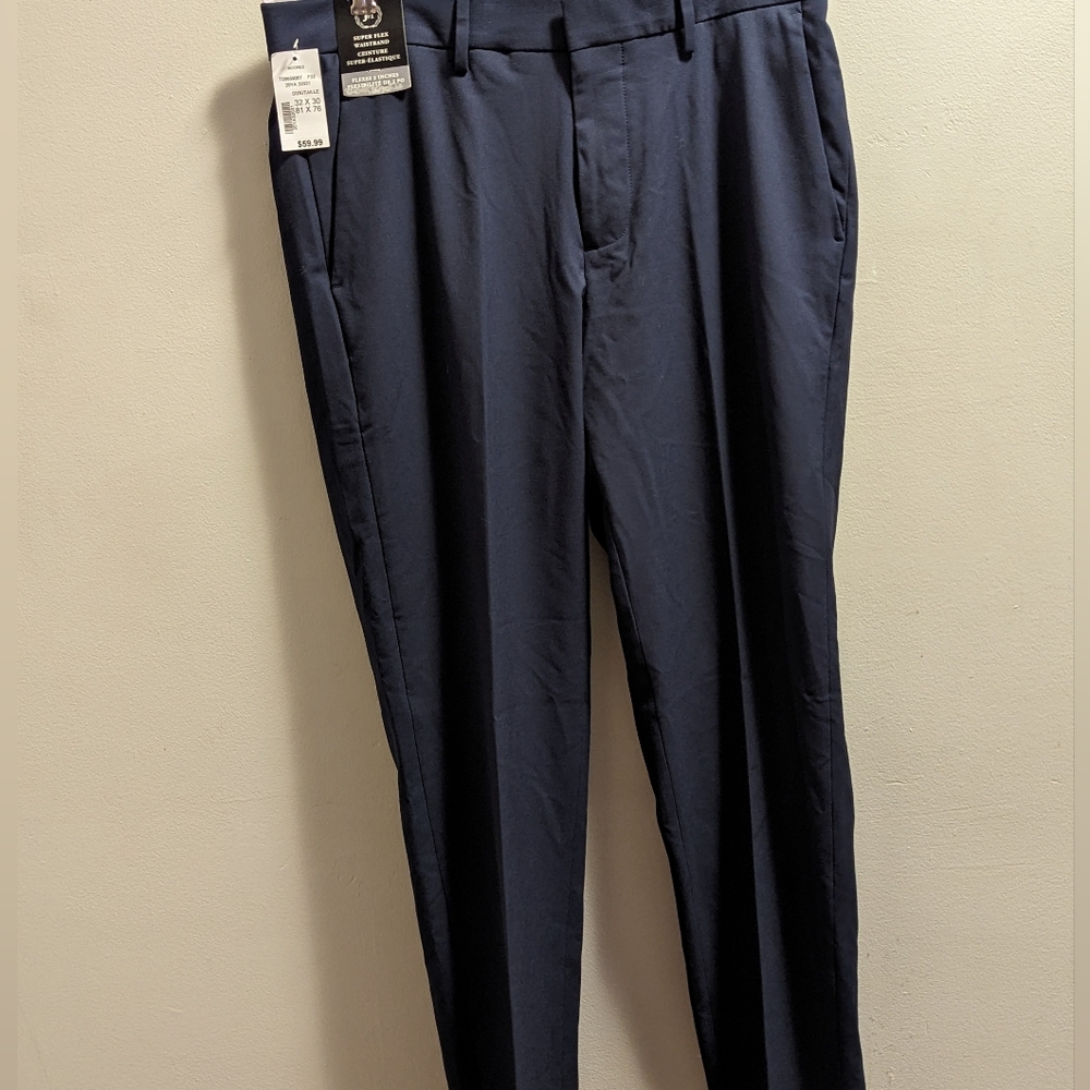 Haggar Slim Fit Dress Pant Navy Blue size 30 x 30 NWT